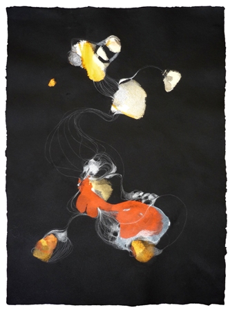 &quot;Divertiment&quot;, mixta s / papel, 100 x 80 cm.